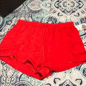Red shorts